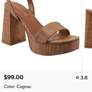 Marc Fisher Women's Brown Platform Heels